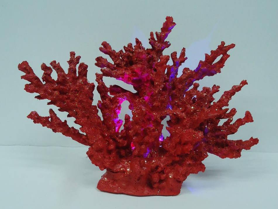 summer items: red coral lights